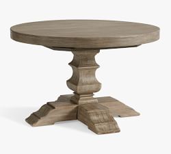 Banks Round Pedestal Extendable Dining Table (48&quot;-72&quot;)