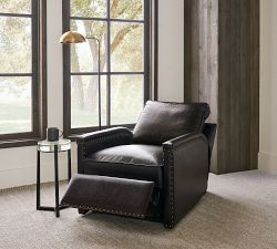 Tyler Square Arm Leather Power Lift Recliner