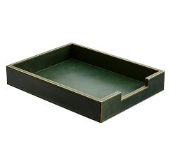 Gia Leather Desk Accessories Collection - Green