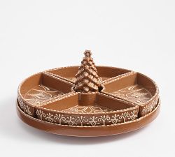 Gingerbread Stoneware Lazy Susan