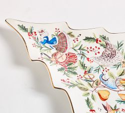 12 Days of Christmas Tree Stoneware Platter