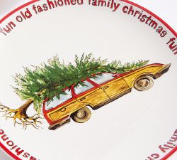 National Lampoon&rsquo;s Christmas Vacation&#8482; Stoneware Appetizer Plates - Mixed Set of 4