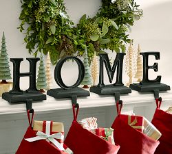 Bronze Alphabet Stocking Holders