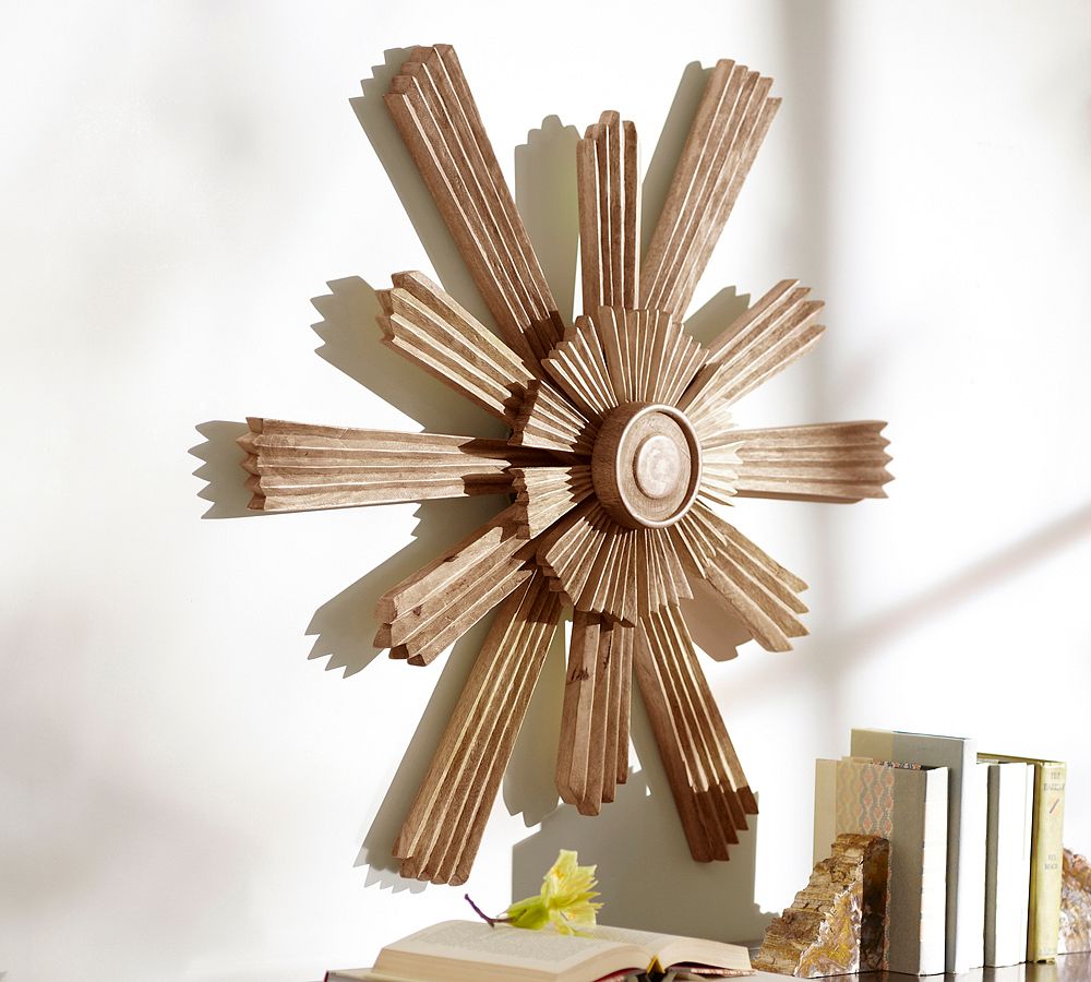 Carved Wood Starburst