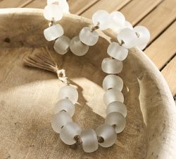Handcrafted Cast Glass Beaded Rope