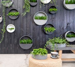 Lightweight Handcrafted Fiber Stone Wall Hanging Indoor/Outdoor Planters
