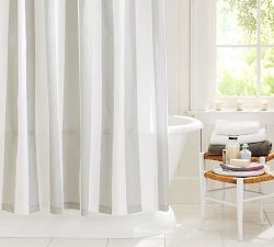 Classic Stripe Cotton Shower Curtain
