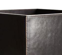 Gia Leather Desk Accessories Collection - Black