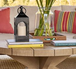 Modern Farmhouse Round Outdoor Coffee Table (40")