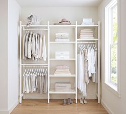 Essential Walk-In Closet by Hold Everything, 7' Hanging System with Shelves​