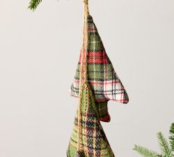 Plaid Dangling Trees Ornament