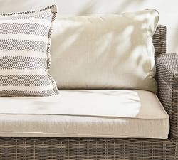 Torrey Wicker Square Arm Grand Outdoor Sofa (110&quot;)