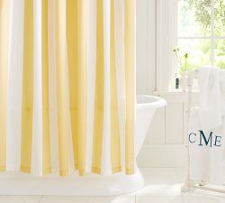 Classic Stripe Cotton Shower Curtain