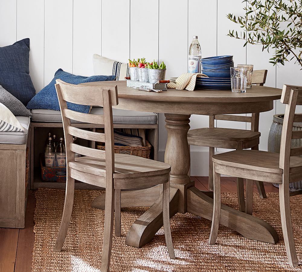 Owen Round Pedestal Extendable Dining Table (45&quot;-62&quot;)