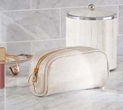Shimmer Canvas Cosmetic Case