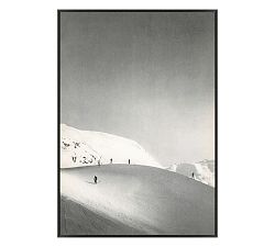 Skiing The Hills Framed Print
