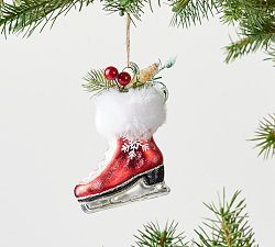 Embellished Ice Skate Ornament
