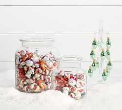 Mercury Glass Mini North Pole Animals Ornaments Set