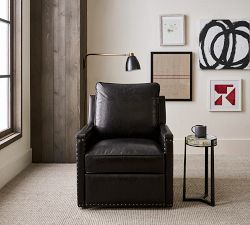 Tyler Square Arm Leather Power Lift Recliner