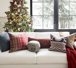 Foxwen Plaid Pillow Cover