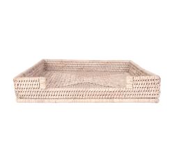 Tava Handwoven Rattan Office Paper Tray