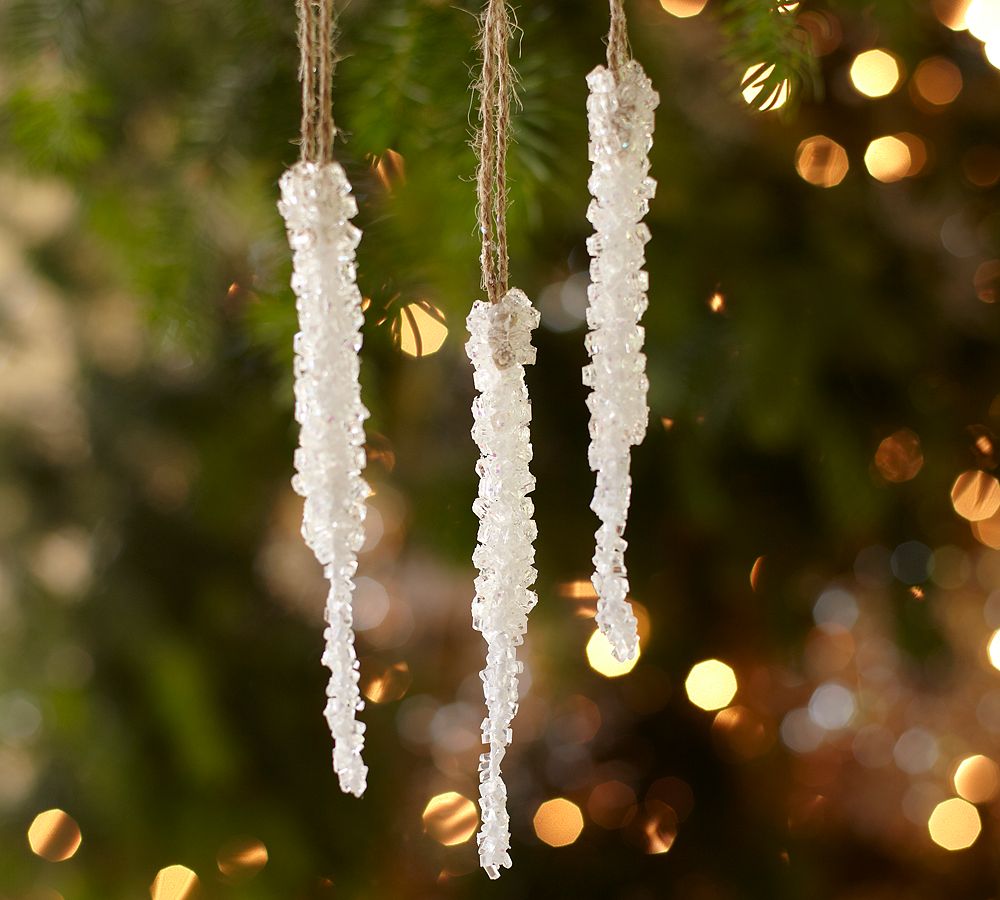 Crystallized Icicle Ornament