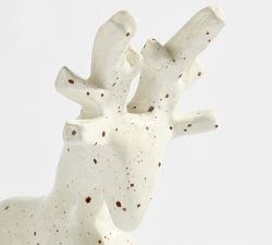 Handcrafted Artisan Terracotta Speckled Reindeer