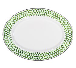 Golden Rabbit Green Scallop Enamel Collection