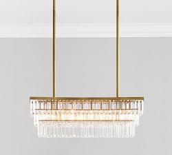 Gemma Crystal Rectangle Chandelier (30&quot;)