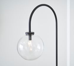 Claremont Glass Globe Floor Lamp (65")