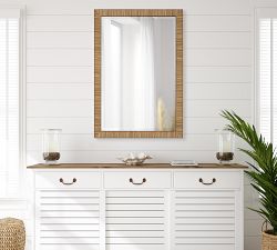 Nantucket Rattan Rectangular Wall Mirror