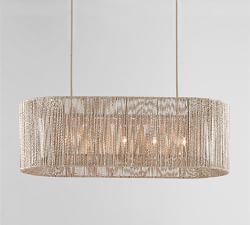 Open Box: Farrington Abaca Linear Chandelier (42&quot;)