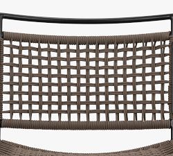 Perkins Metal &amp; Rope Outdoor Dining Chairs - Set of 2