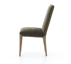 Dorsey Velvet Channel Tufted Dining Chair - Set of 2