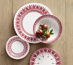 Tahoe Fair Isle Stoneware Dinner Plates - Set of 4