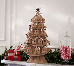 Burlap Tree Advent Calendar