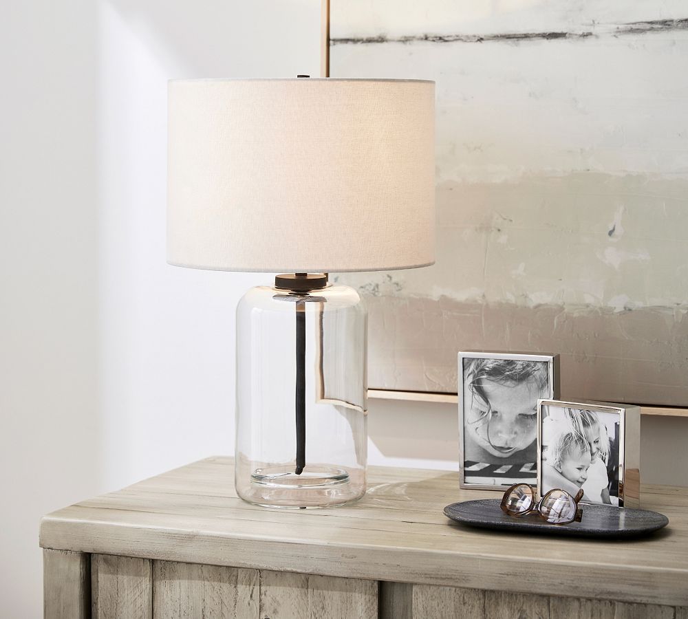 Bates Recycled Glass Table Lamp (23&quot;-28&quot;)