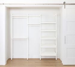 Essential&#160;Reach-In&#160;Closet by Hold Everything,&#160;7' Hanging System with&#160;Shoe Storage&#8203;