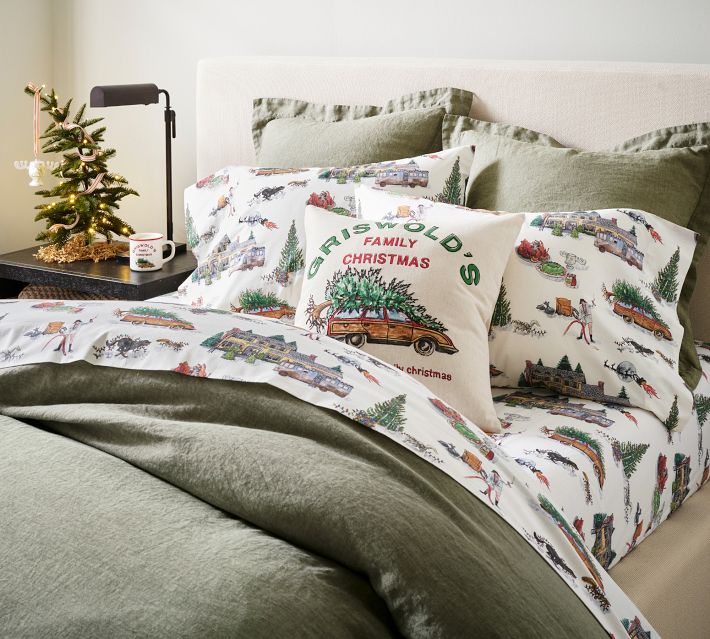 National Lampoon's Christmas Vacation™ Percale Sheet Set Pottery
