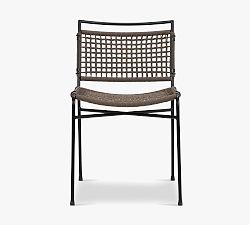 Perkins Metal &amp; Rope Outdoor Dining Chairs - Set of 2