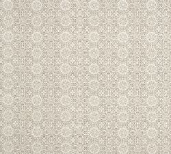 Sammie Tile Cotton Linen Shower Curtain