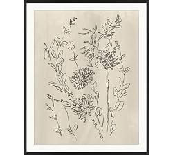 Blooming Sketch 6 Framed Print