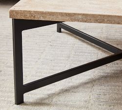 Lennox Square Travertine Coffee Table (31.5")
