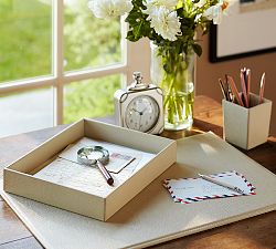 Pebble Leather Desk Blotter