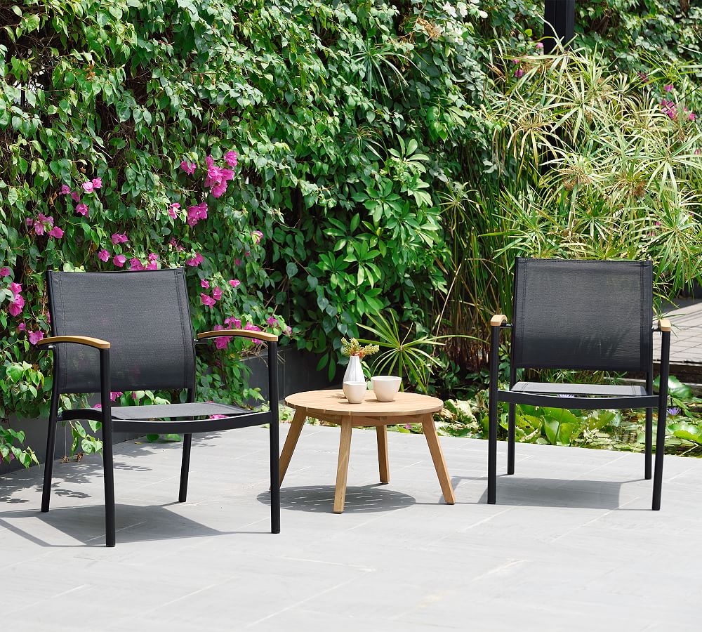 Delwood Eucalyptus &amp; Aluminum Chat Set