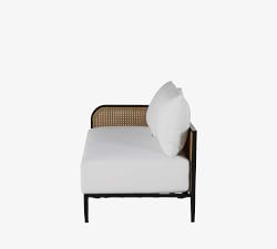 Berengar Wicker Single Arm Outdoor Loveseat
