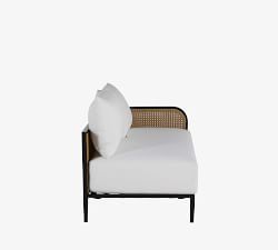 Berengar Wicker Single Arm Outdoor Loveseat