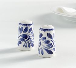 Puebla Porcelain Salt &amp; Pepper Shakers