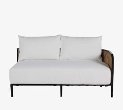 Berengar Wicker Single Arm Outdoor Loveseat