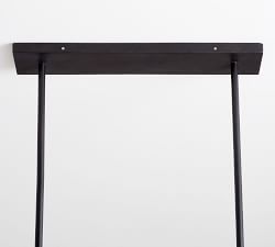 Astrid Capiz Rectangular Chandelier (37")